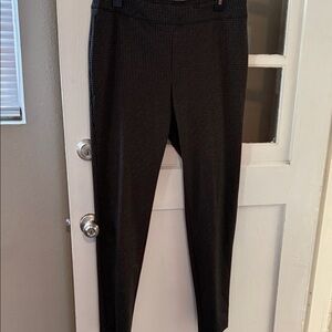 Soho Apparel Black Micro-Check Skinny Ponte Pants